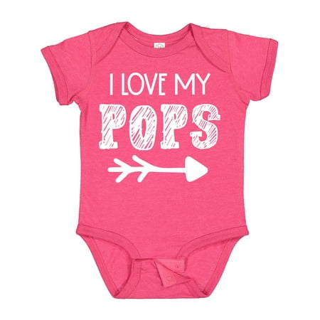 

Inktastic I Love My Pops with Arrow Gift Baby Boy or Baby Girl Bodysuit