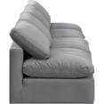 thumbnail image 4 of Meridian Furniture Indulge 140" Contemporary Velvet Modular Sofa in Gray, 4 of 8