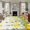 Yellow, variant on 5'x8' Area Rugs, Watercolor Lemon Indoor Outdoor Area Rug for Living Room Bedroom, Eucalyptus Leaf Fruit Yellow Flower Washable Bathroom Rugs Kitchen Floor Carpet Mats Home Decor Aesthetic