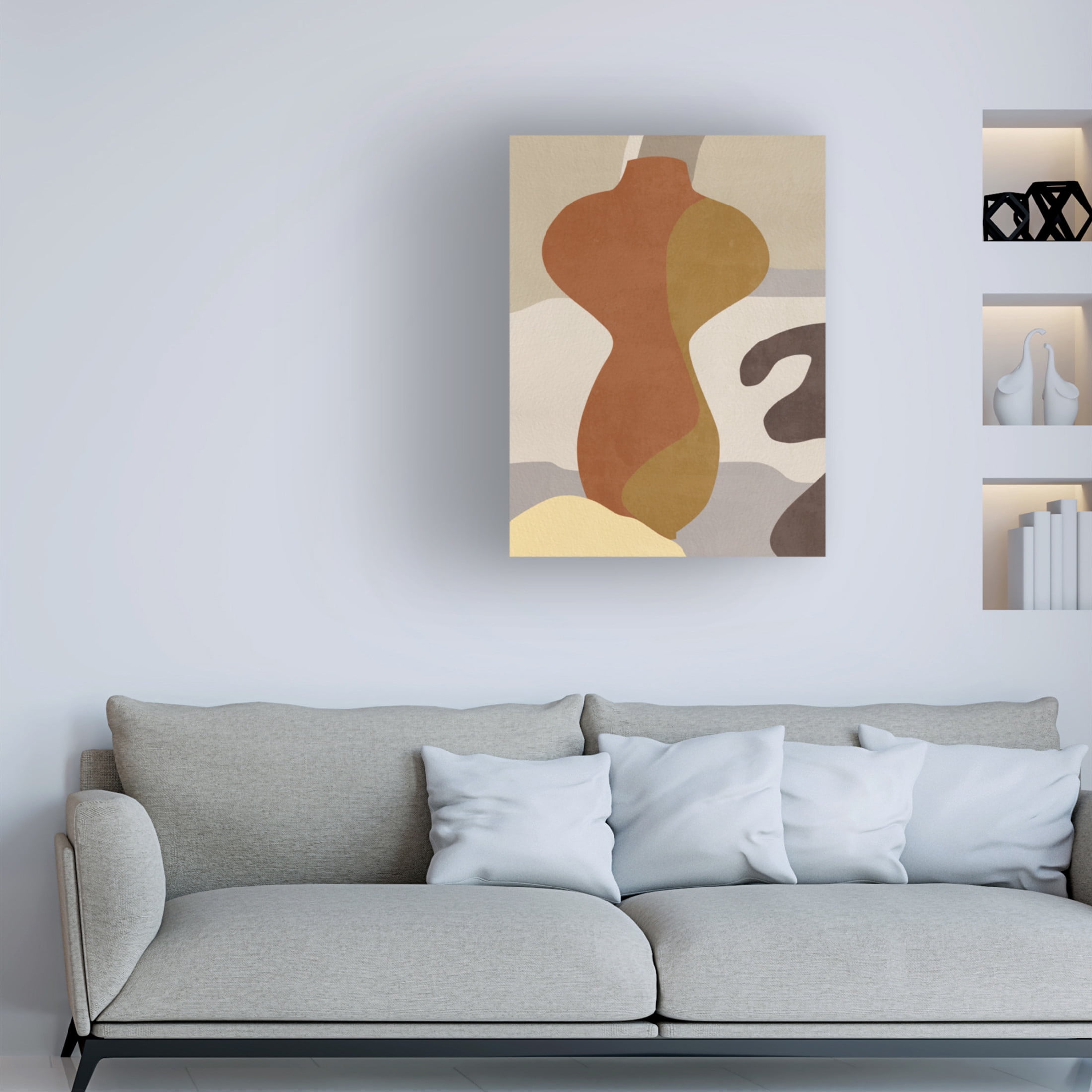 Trademark Fine Art Melissa Wang  Cubist Vase IV Canvas Wall Art