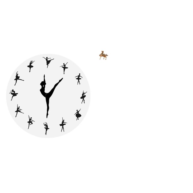 Reloj De Pared Con Diseño De Bailarina De Ballet, Silencioso, Decorativo Para Cocina, Oficina, Hogar, Estatua De Caballo, Figuritas, Artesanías Vintage, Regalo, Adorno, Escultura, Escritorio,