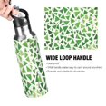 thumbnail image 4 of Yayeee 33oz Insulated Water Bottle Double Wall Stainless Steel with Flip Straw Lid, Green Dot Triangles Pattern, 4 of 7