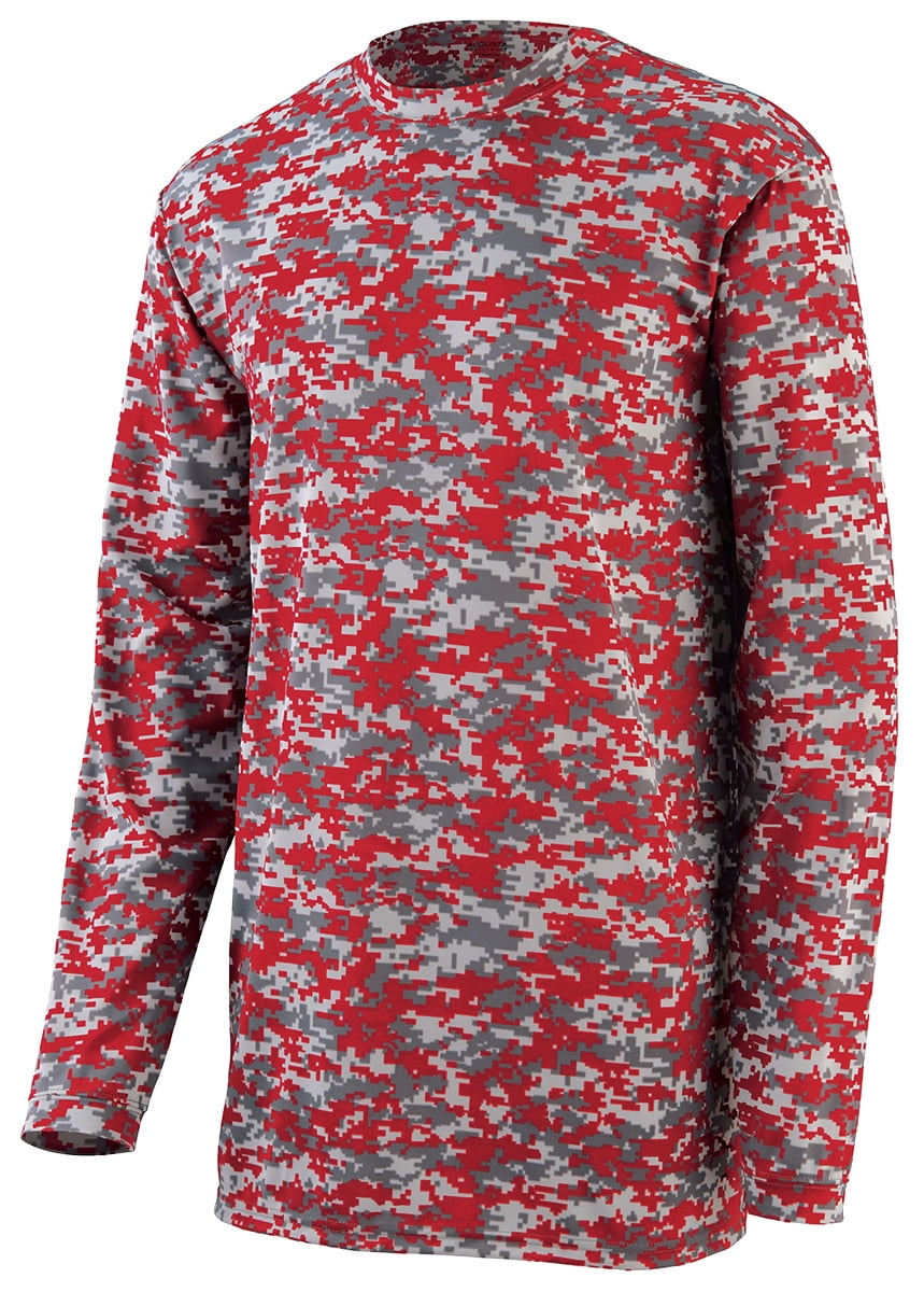 red camo long sleeve shirt