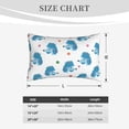 thumbnail image 3 of Plush Throw Pillow Covers, Blue Cute Poodle Dog Flower Pillow Cases with Invisible Zipper, Breathable Microfiber Pillow Cases Standard Size for Sleeping Bedroom Sofa Living Room 16x24, 3 of 5