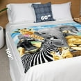 thumbnail image 3 of Dawhud Direct African Safari Animals Selfie Warm and Cozy Super Soft Plush Fleece Throw Blanket, 3 of 5