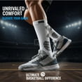 thumbnail image 3 of VEGCOO 5 Pairs Men's Basketball Socks Mid-Crew Cushioned Athletic Socks with Non-Slip Grip, Moisture-Wicking & Breathable Design for Sports, Gym, Daily Wear (US 7-12), 3 of 7