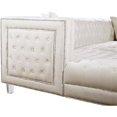 thumbnail image 4 of Meridian Furniture Moda 3pc Velvet Sectional in Cream, 4 of 9