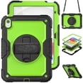 thumbnail image 2 of for iPad 9th 8th 7th Generation (10.2 inch, 2021/2020/2019) Heavy Duty Shockproof Rugged Case with Screen Protector 360° Rotating Stand Hand Strap Shoulder Strap, 2 of 8
