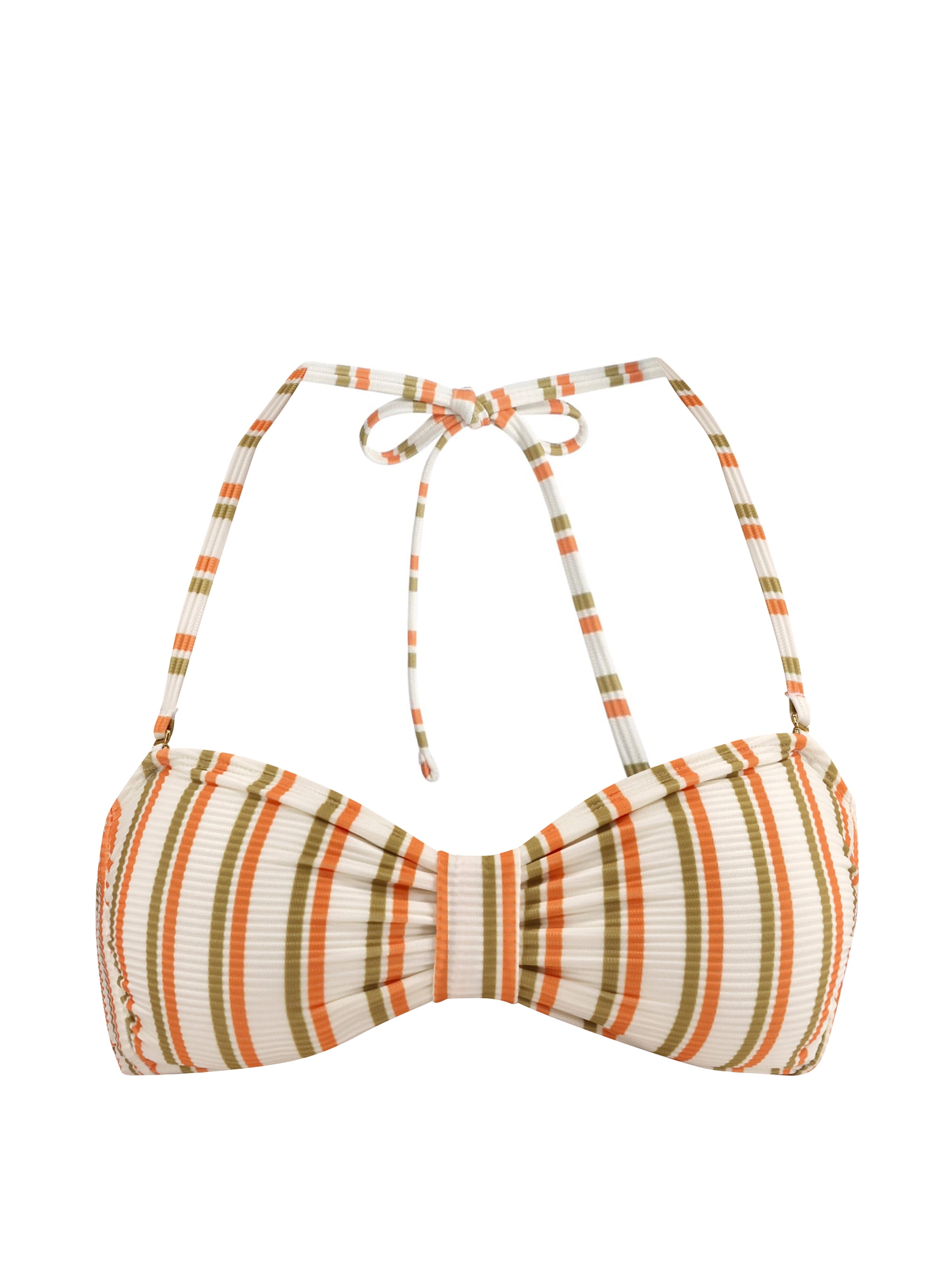 No Boundaries Women's Horizon Hues Cinched Bandeau Bikini Top, Sizes XXS-XXL