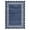 Blue, variant on FairOnly 2'x6'Modern Low Pile Minimalist Runner Rug Geometric Ruffle Edge Non Slip Washable Mat for Hallway Laundry,Dark Grey