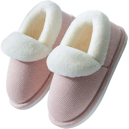 

CoCopeaunt Women Warm Slippers Girls Fuzzy Plush Cotton Slippers Household Indoor Outdoor Shoes
