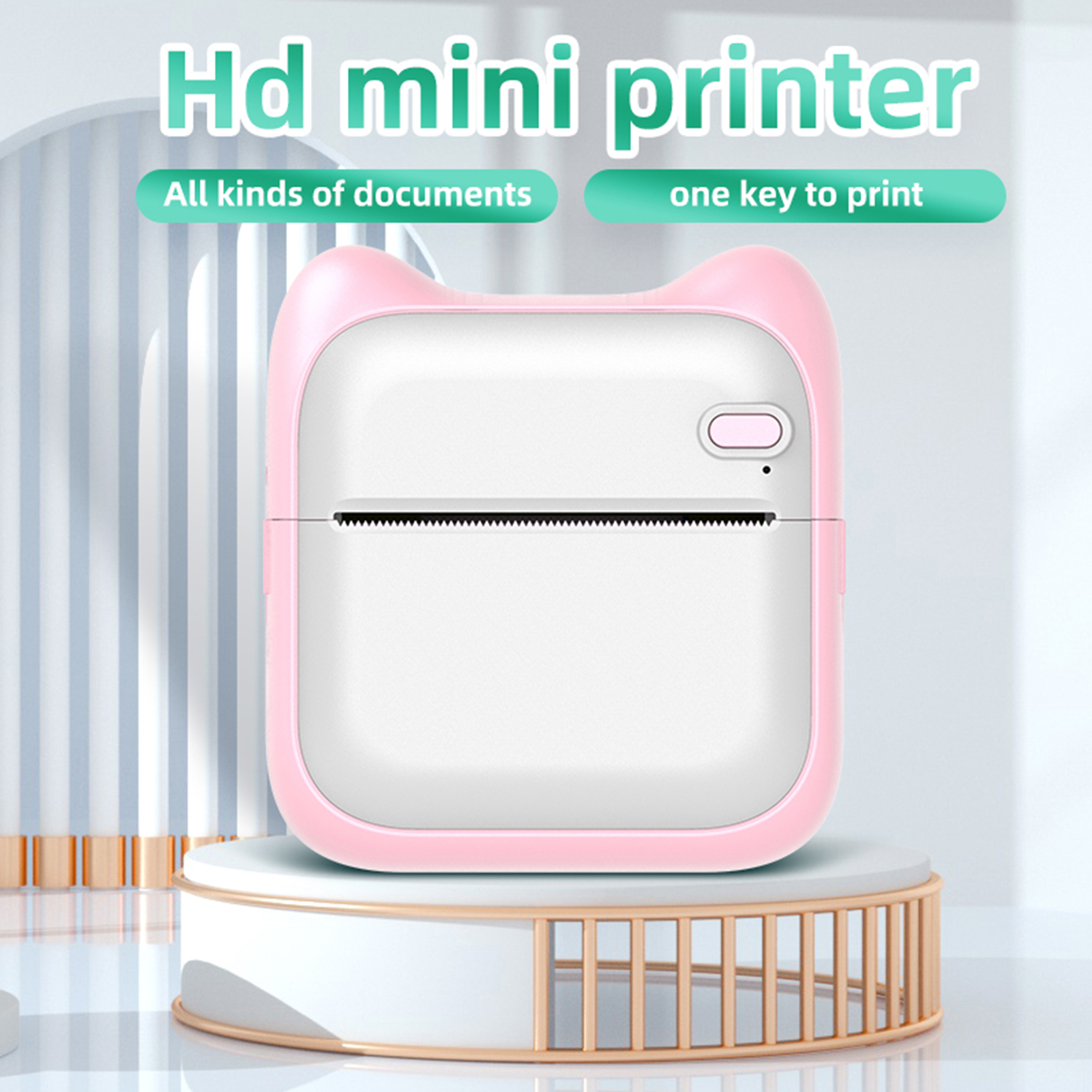 Label printer,Printer Portable Thermal Journal Receipt Paper Receipt Paper Printer 203dpi Bt Picture Lable Diy Handcraft Notes Journal Receipt With 6 Roll Printer Sticker With Eryue P-1