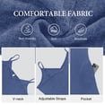thumbnail image 6 of Asklazy Women's Casual Flowy Maxi Dress,V Neck Adjustable Spaghetti Strap Long Dress with Pockets,US Size,Blue,L, 6 of 9