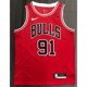 thumbnail image 2 of hot pressed nba Chicago Bulls No. 91 Rodman red classic basketball jersey Gao Jiahui unisex, 2 of 2