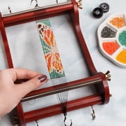 The Beadsmith Wooden Bead Loom, 11” x 7” x 3”, Includes Assembly Instructions, Use to Create Bracelets, Necklaces, Belts, and More