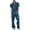 Blue, variant on Mens Coveralls Casual Mechanic Overall for Men Baggy Zipper Buttons-Front Jumpsuit Solid Work Long Pants Trousers Rompers Casual One Piece Jumpers