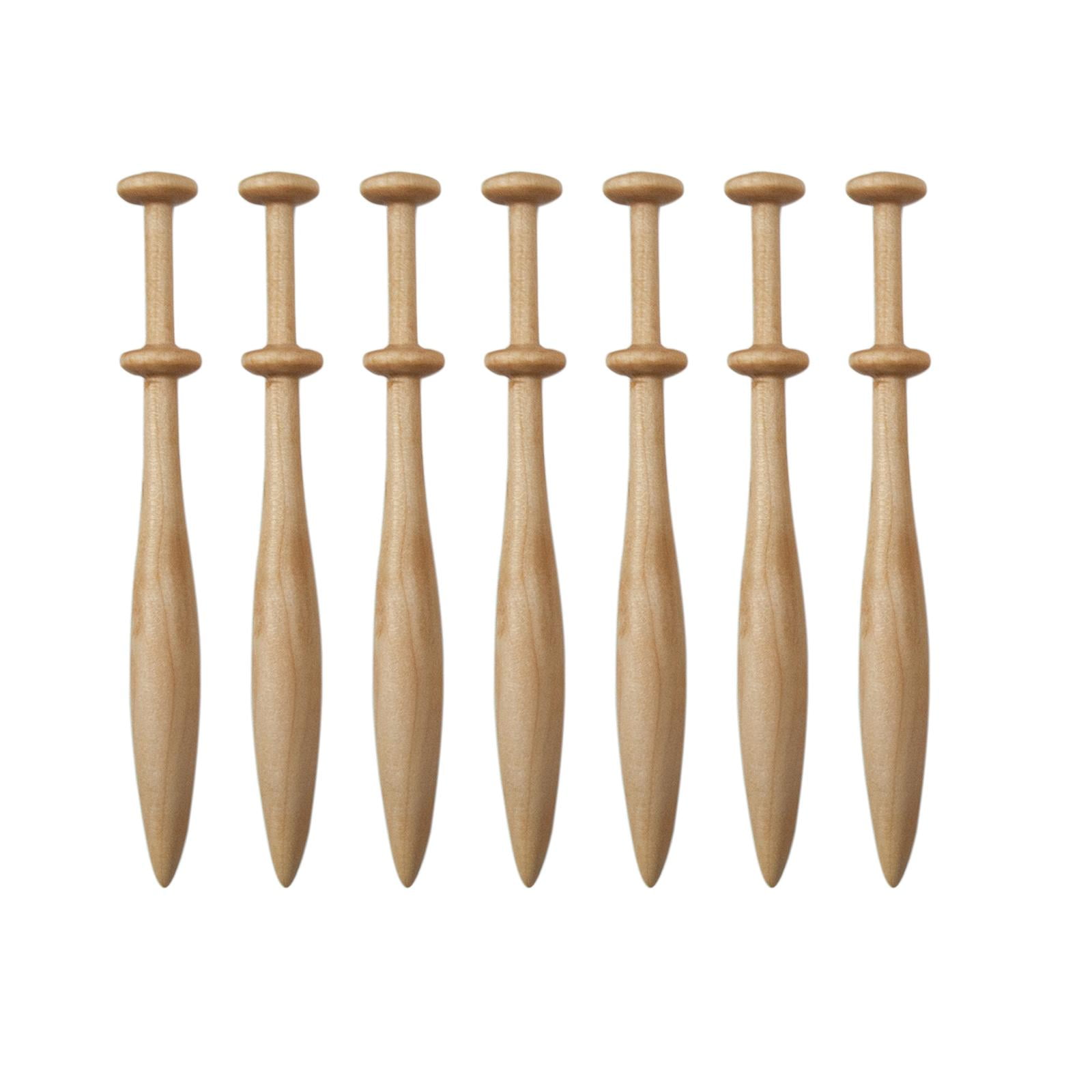 Abbraccia 7Pcs Lace Bobbins Weaving Tools Practical Weaving Supplies Adult Lace Making Hand Knitting Tools for Scarves Gloves Shoes