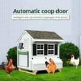 thumbnail image 2 of Labymos Smart Solar-Powered Automatic Chicken Coop Door with Anti-Pinch Functionality - Remote, Manual, Timer & Light Sensor Modes - Waterproof IP67, 30-40m Remote Range - Green Aluminum & ABS Design, 2 of 6