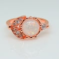 thumbnail image 2 of Sedona Statement Ring Created Fire Opal Leaf Design Womens Ginger Lyne Collection, 2 of 4