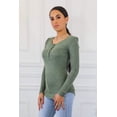 thumbnail image 4 of Brushed Out Two Tone Long Sleeves Top, 4 of 10