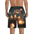 thumbnail image 3 of Kll Creative Casino Men'S Casual Summer Beach Shorts Hawaiian Shorts With Pockets-Small, 3 of 9