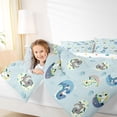 thumbnail image 4 of Homewish Colorful Wild Dino Full Size Comforter Sets,Cartoon Dinosaur Egg Bedding Comforter Set,Blue Green Bedding Sets For Boys Teens,Ultra Soft Home Decor Reversible,3 Pieces, 4 of 8