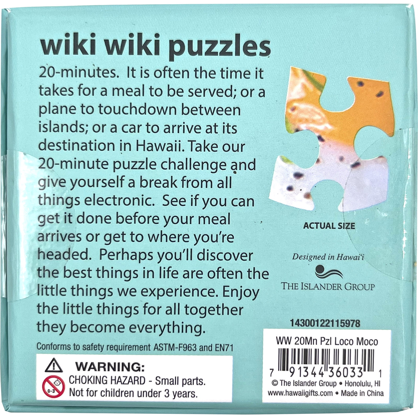 The Islander Group Wiki Wiki Loco Moco 20 Minute Puzzle