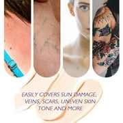 LYCAQL Body Coverage Perfector, Natural Radiance Shade, Waterproof Leg And Body Makeup For Tattoo Cover Up, Cover Makeup Liquid for Body, Cover Up Makeup for Dark Spots