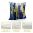 thumbnail image 4 of PHYHOO   Abstract Art Cushion Cases Navy Gold Grey Pillow Covers, Geometry Stripe Throw Pillow Covers  Golden Metallic Sequins Dark Blue Tie Dye Modern Cushion Cases, 4 of 5