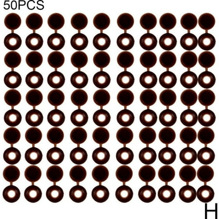 

50x Plastic Hinged Screw Cover Caps Fold Screw Snap Covers Top Flip H7J1