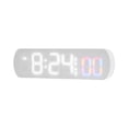 thumbnail image 2 of Reloj de escritorio, reloj de escritorio electrónico, pantalla LED, reloj de pared digital silencioso, reloj LED, para decoración interior de cabecera, 2 of 8