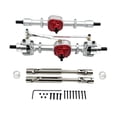 thumbnail image 5 of Dualoai 1/12 RC Front Rear Axle Assembly RC Car Accessory for MN78 MN82 RC Car Model silver, 5 of 8