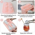 thumbnail image 4 of Cat Ice Cube Mold Silicone with Lid | Slow-Melting Large Ice Cubes Mold for Whiskey, Cat-Shaped Cocktail Ice Gift for Cat Lovers ​(pink）, 4 of 8