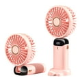 thumbnail image 1 of Mistaha Mini Portable Fan Handheld Fan Rechargeable Small Desk Fan 5 Speeds 90° Foldable Battery, 1 of 8