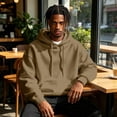 thumbnail image 5 of Men Hoodie Sweatshirt Pullover With Kangaroo Pocket Lightweight Casual Hooded Top Apparel For Spring Fall Wear, 5 of 7