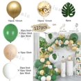 thumbnail image 3 of Kit de arco de guirnalda de globos verdes retro, globos de decoración para bodas, cumpleaños, fiestas, globos blancos para decoración de baby shower, 3 of 5