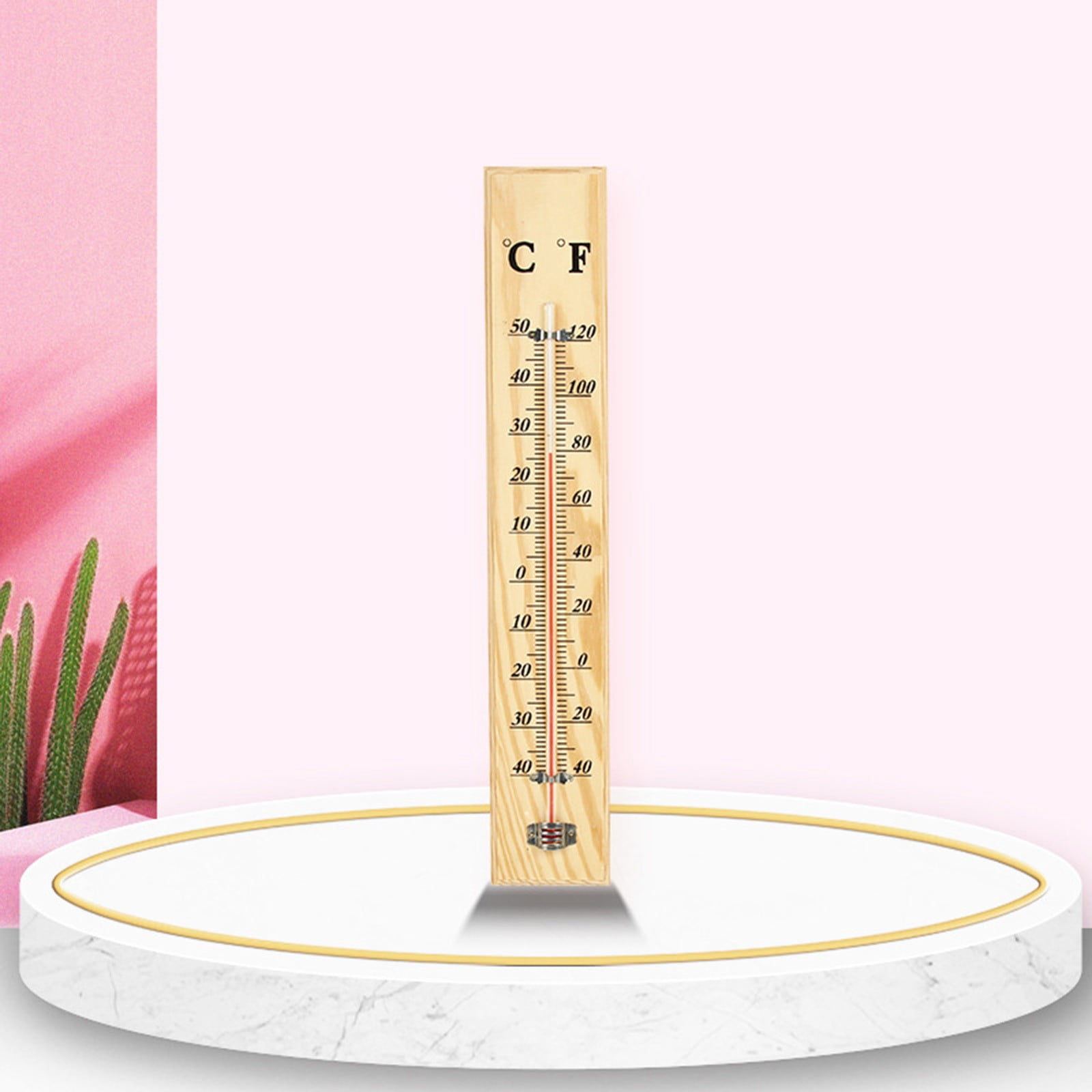 GLFSILL 2/10X Wall Thermometer Indoor Outdoor Home Office Garden