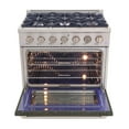thumbnail image 4 of 36 in. 5.2 cu. ft Dual Fuel Range for Natural Gas Sealed Burners in Olive Green., 4 of 13