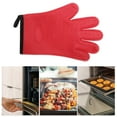 thumbnail image 5 of Unique Bargains 1 Pc Comfortable Oven Mitts for Kitchen Red, 5 of 5