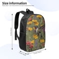 thumbnail image 2 of Salouo Humming Bird Print Travel Laptop Backpack,17Inch Casual Bag with Side Pockets for Men & Women Stylish Daypack for Weekender/Business/Hiking-One Size, 2 of 6