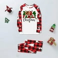 thumbnail image 5 of Nmnitkp Christmas Pajamas for Family Add Festive Atmosphere Family Christmas Pajamas Matching Sets PJ's Sleepwear Printed Top and Plaid Pants with Pockets Family Christmas Pajamas Matching Sets, 5 of 6