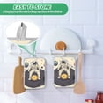 thumbnail image 4 of Yayeee Pot Holders Kitchen Heat Resistant with Pocket 7"x9.8" Cotton Oven Cooking Hot Pads, Beige Astronaut Record, 4 of 7