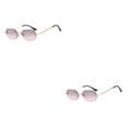thumbnail image 2 of Qarigey Lentes de alta definición para un campo de visión claro: anteojos de sol rectangulares con materiales resistentes, dorado, gris y oro gris rosa 2Conjunto, 2 of 6