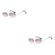 thumbnail image 2 of Qarigey Lentes de alta definición para un campo de visión claro: anteojos de sol rectangulares con materiales resistentes, dorado, gris y oro gris rosa 2Conjunto, 2 of 6