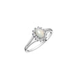 thumbnail image 4 of RYLOS Rings for Women Sterling Silver Halo of Diamond Birthstone Ring 6X4MM Gemstone Exotic Opal African Jewelry for Women  Size 10, 4 of 8