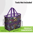 thumbnail image 3 of Garden Tool Bag,Pioneer Flower Floral Print Pattern Garden Tool Organizer,Garden Gifts,Waterproof Multi-Pocket Garden Tool Storage 11.8x5.5x11.4 Inch(Tools NOT Included), 3 of 6