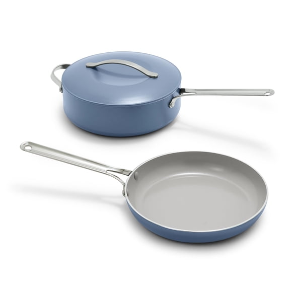 GreenPan Nova Sartén de 10 pulgadas y sartén de 4.37 cuartos con tapa, Oprah's Favorite Things 2024, antiadherente de cerámica sin PFAS, apto para inducción, Sear, freír, asar, lavaplatos y horno