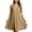 Khaki A, variant on Dresses for Women Solid Sleeveless V Neck Plus Size Loose Mid-Length Sundress for Everyday Wear