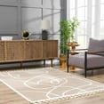 thumbnail image 6 of Hauteloom Deren Living Room, Bedroom Bohemian Shag Area Rug - Soft Shaggy Farmhouse - High Plush Pile - Brown, Beige, White, Cream - 2' x 3', 6 of 18