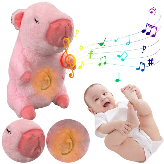 Juguete Musical para Bebé Animal Peluche Chupete Dormir Lindo Capibara Creativo